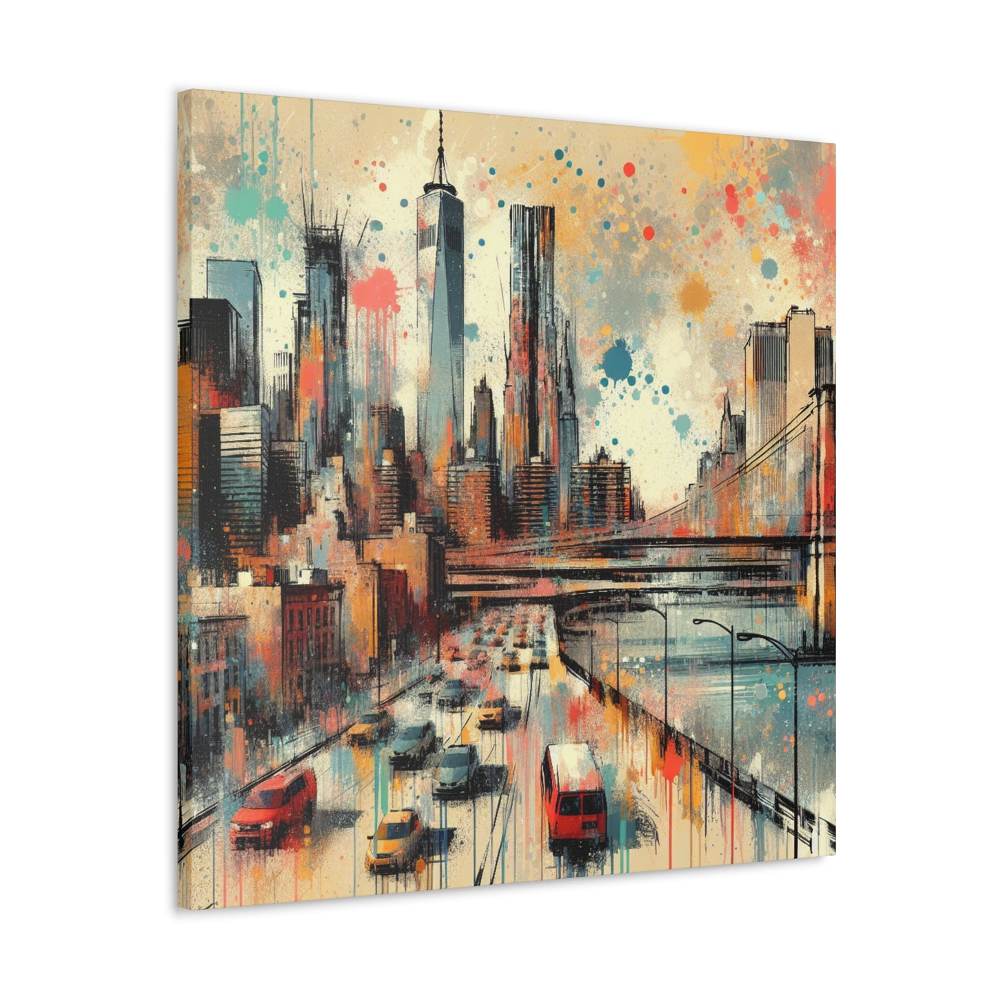 "Concrete Jungle Serenade" - Canvas