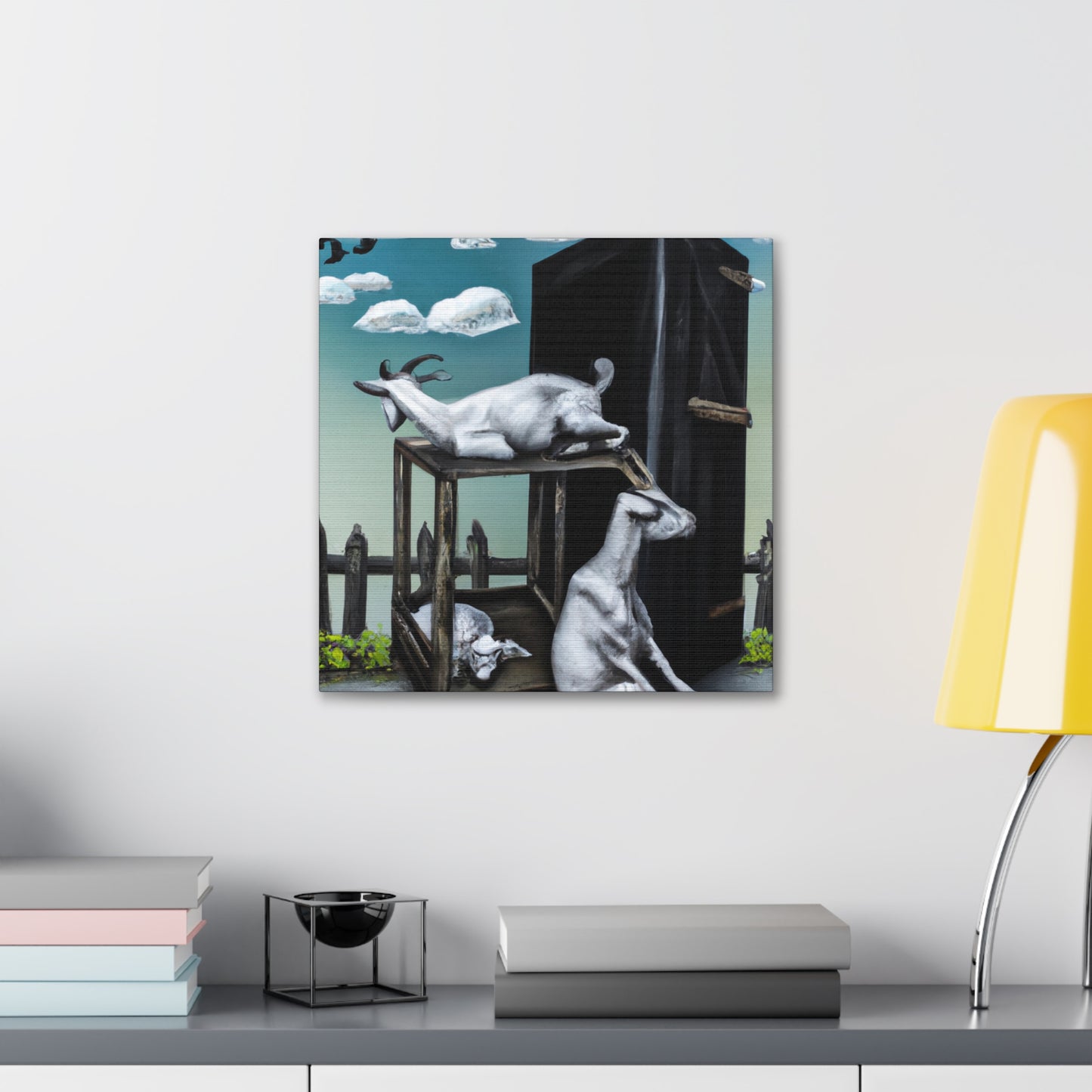 Goat's Surreal Dream - Canvas