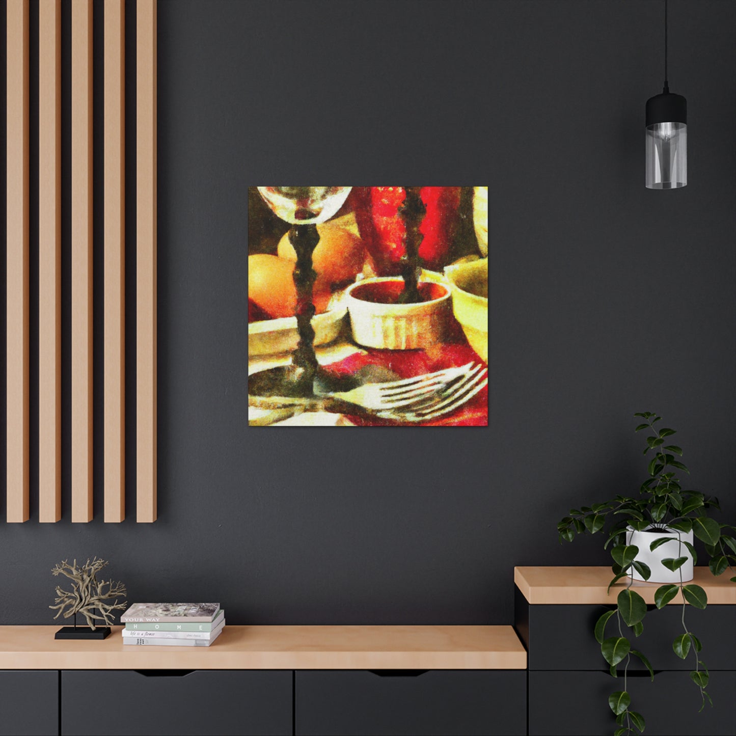 "Supper at Dusk Glow" - Canvas