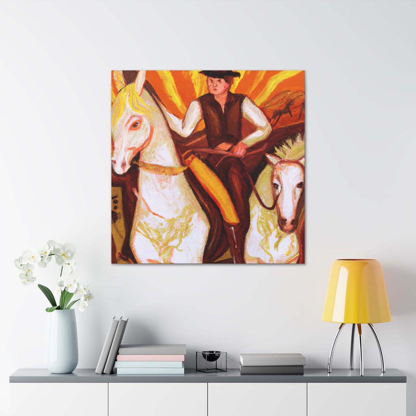 Rodeo in Rococo Style - Canvas