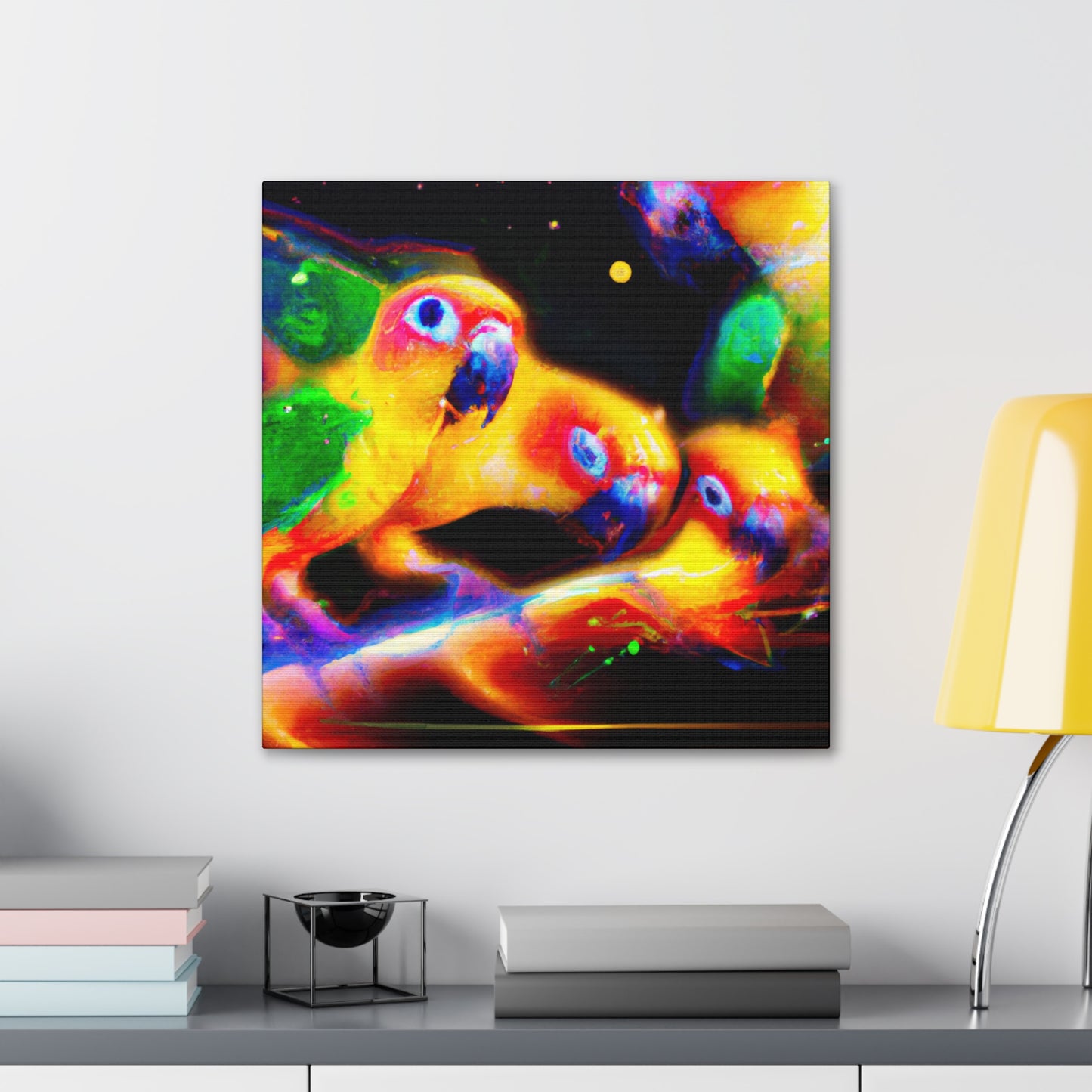 Colorful Conure Concert - Canvas