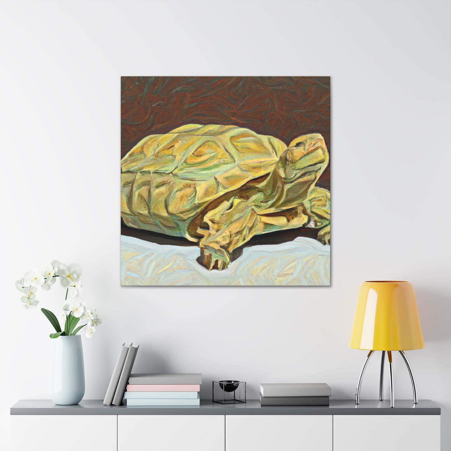 "Gorgeous Russian Tortoise" - Canvas