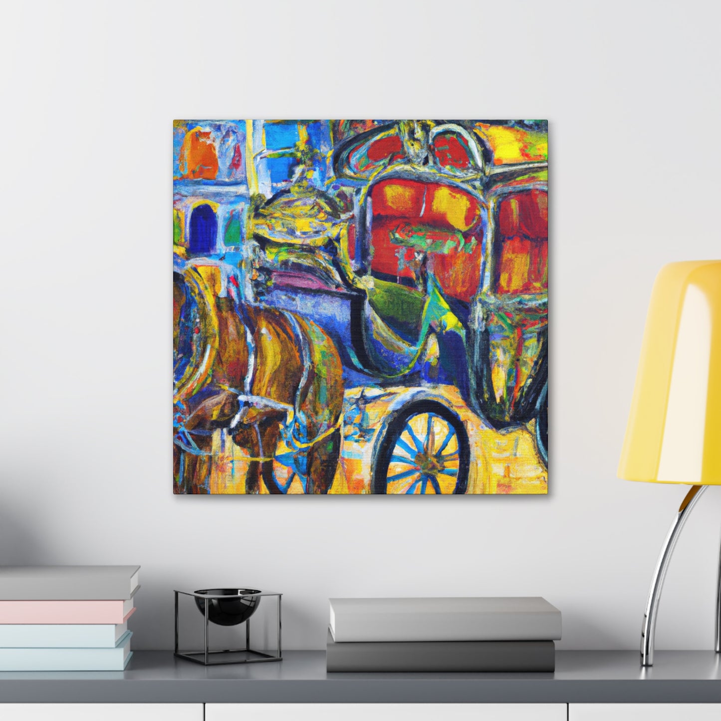 Horse and Carriage Ride - Canvas