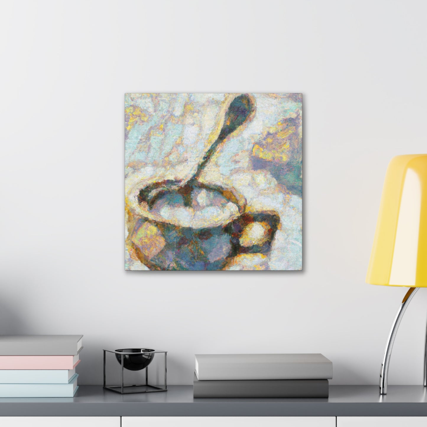 "Coffee Cup Impressionism" - Canvas