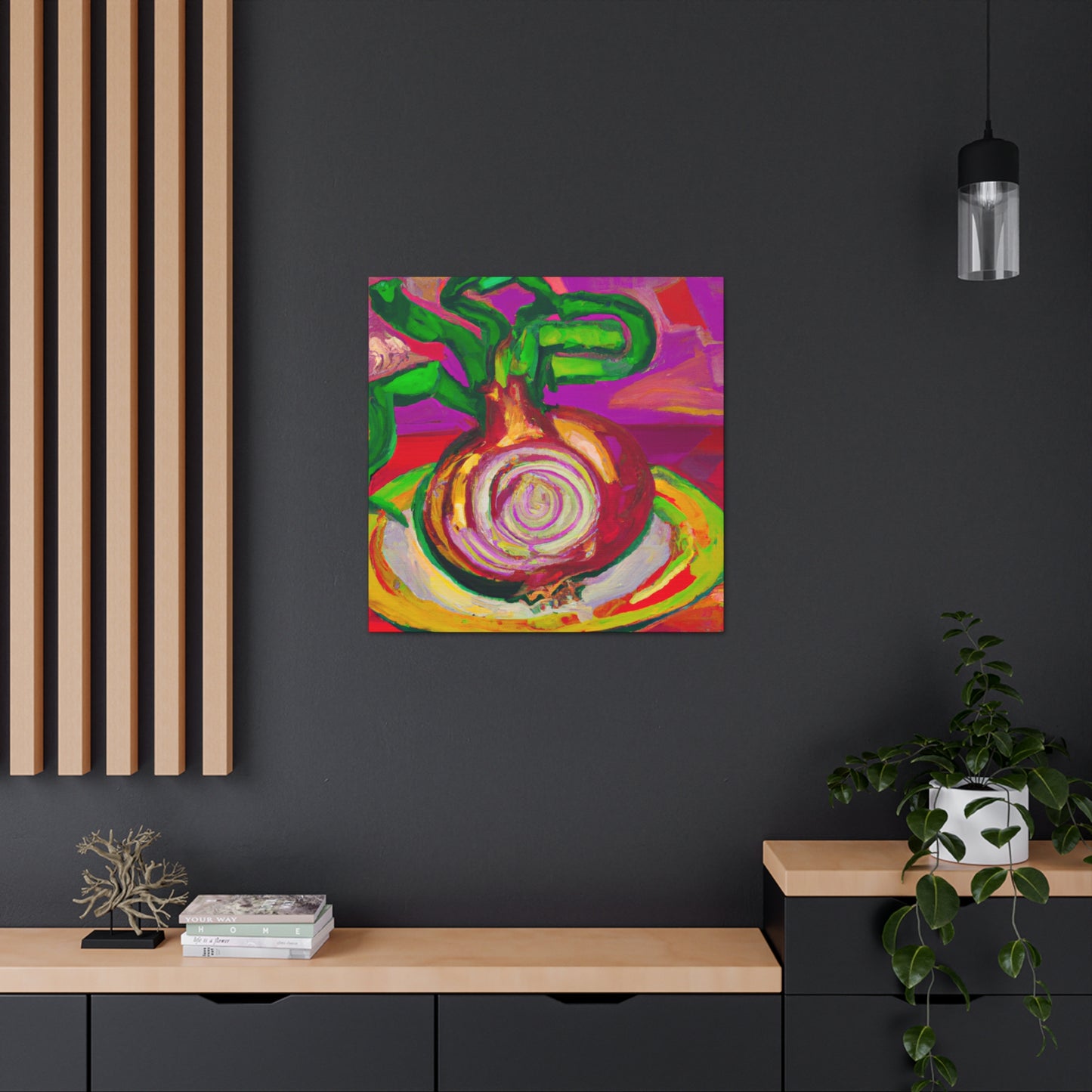 "Onion Fauvist Splendor" - Canvas