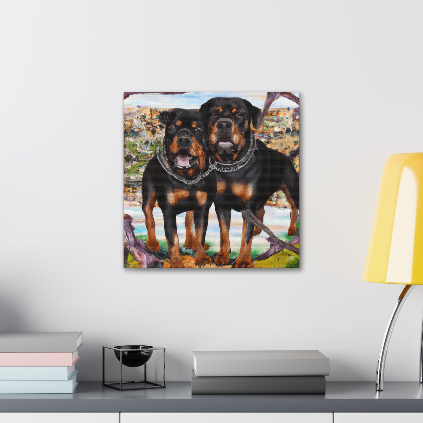 "Feral Rottweiler Vision" - Canvas