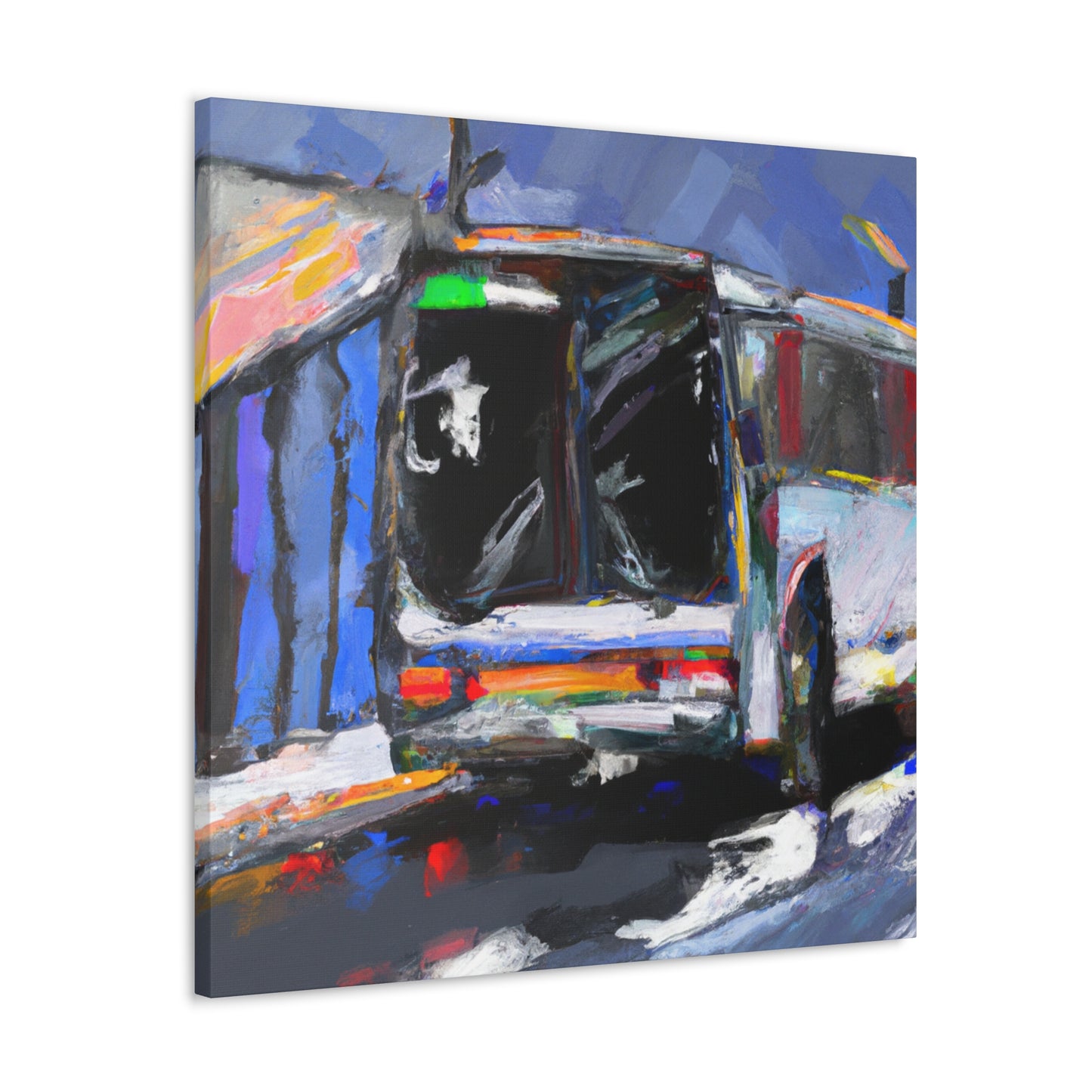 "Bus at Ballyhoo Corner" - Canvas