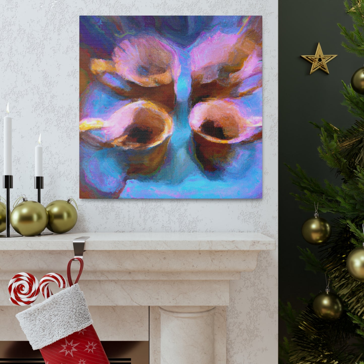 Tea Cup Reflection Dance - Canvas