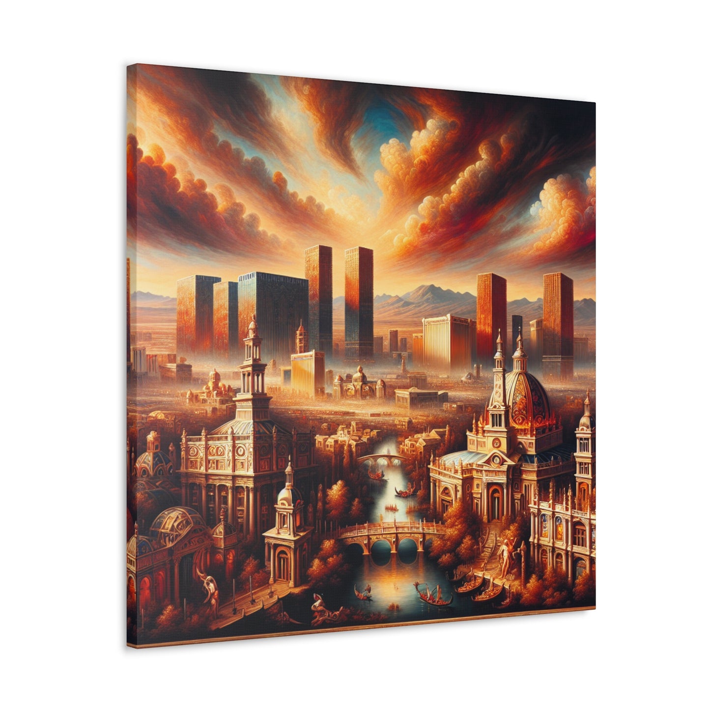 Gilded City Oasis Desire - Canvas