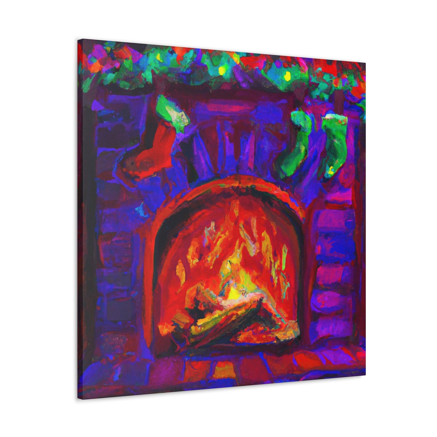 Fiery Flames Fauvism - Canvas