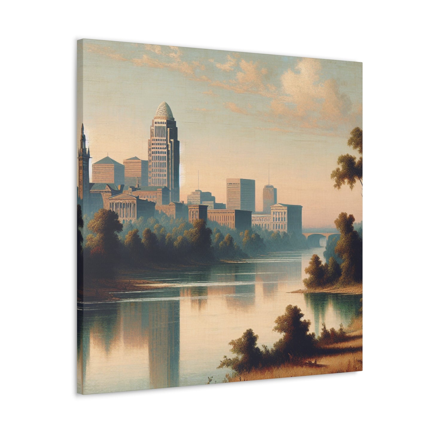 "Majestic Rivers Unveiled" - Canvas