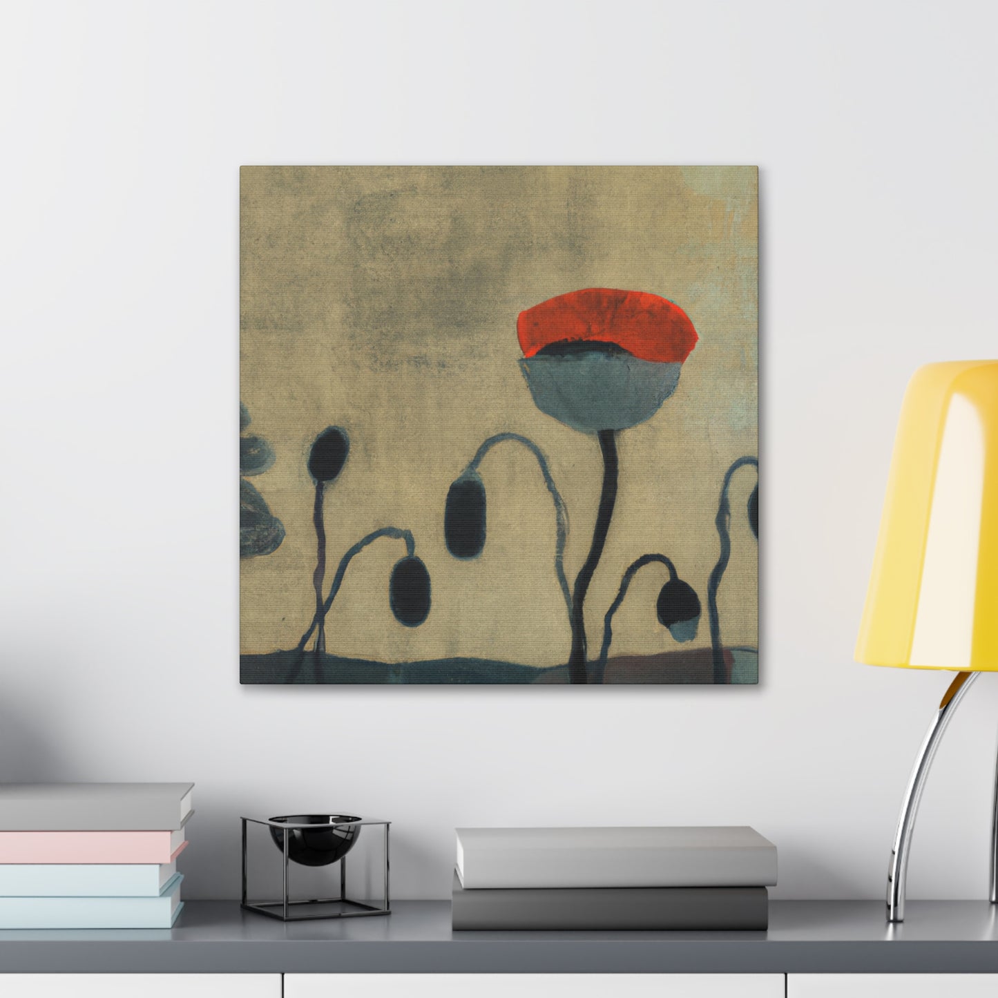 "Poppies in Abstraction" - Canvas