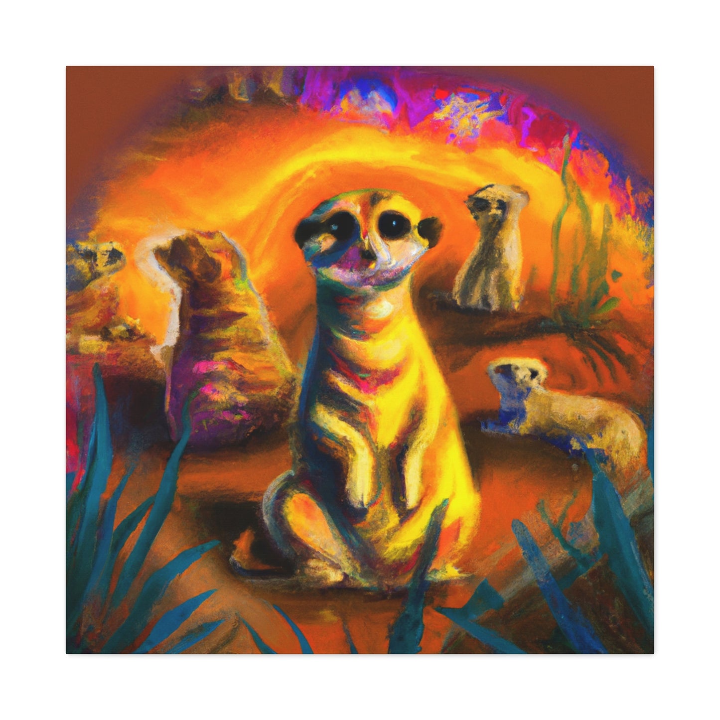 Meerkat Majesty Triumphant - Canvas