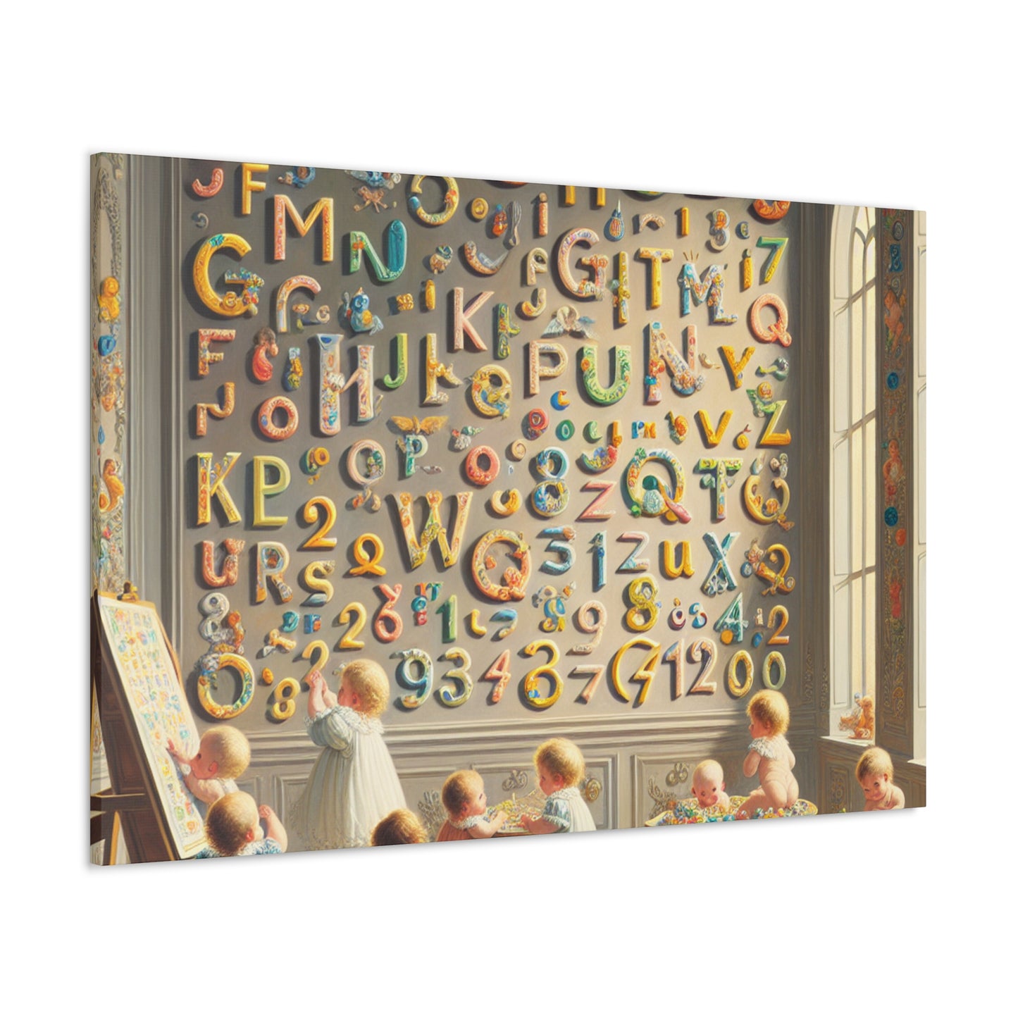 Whimsical Linguistic Kaleidoscope - Canvas