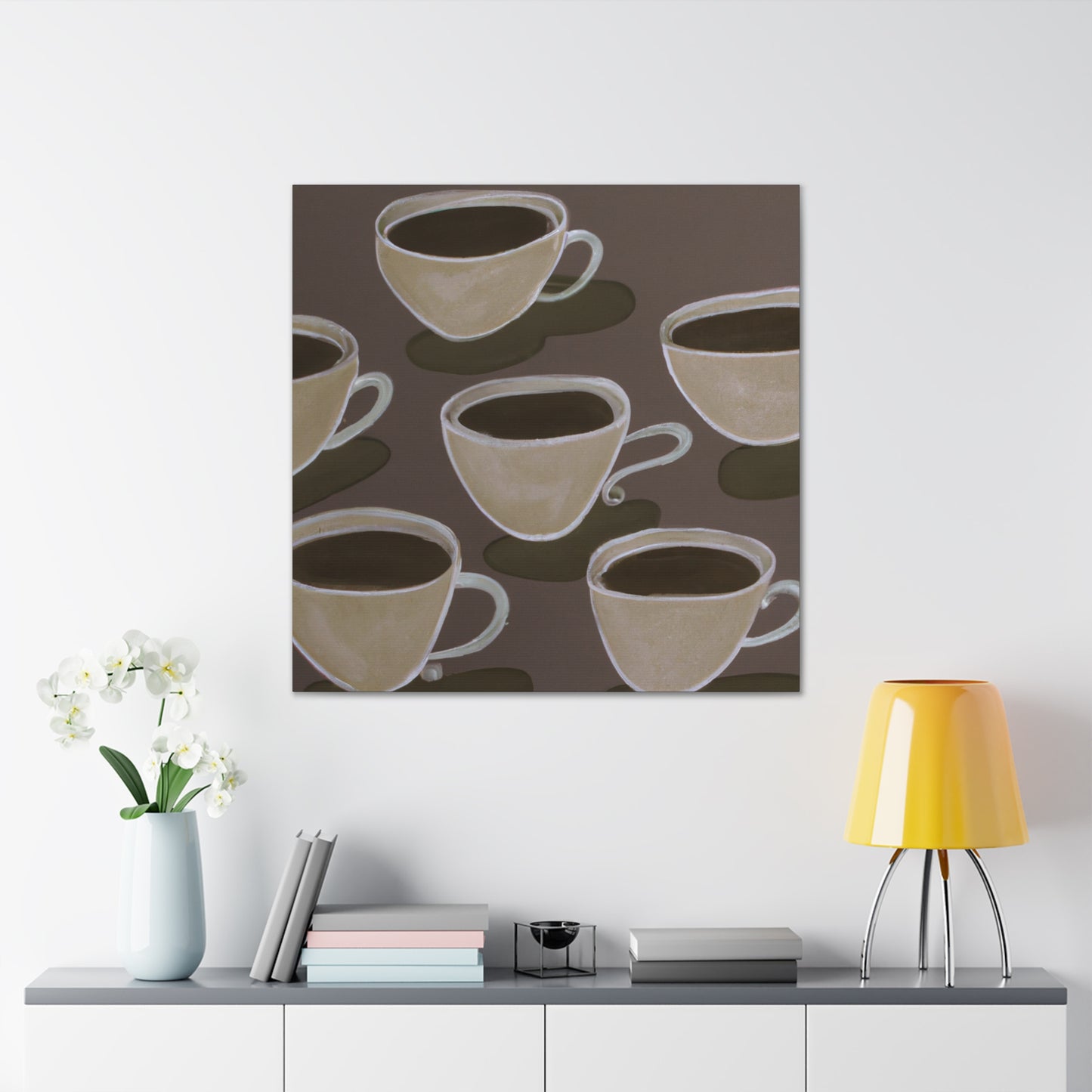 Tea Cup Symphony. - Canvas