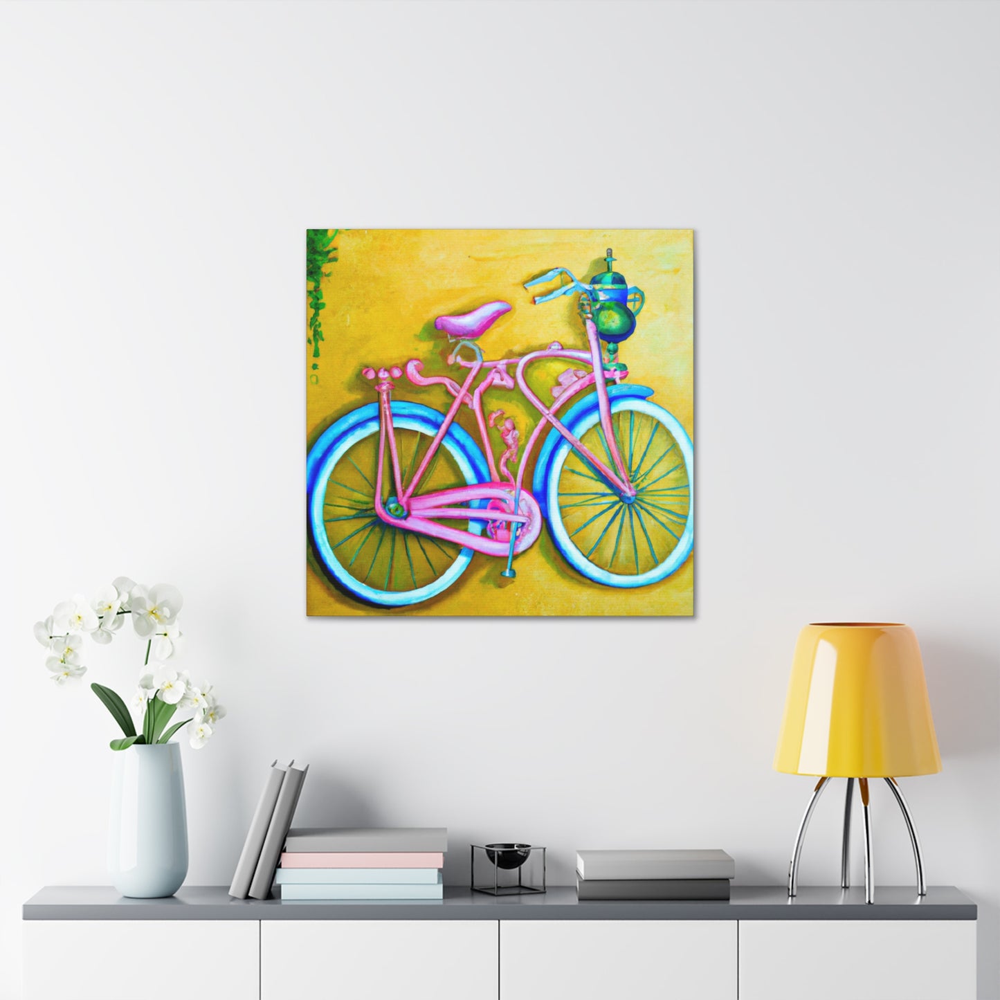 Riding on the Bicycle - Canvas