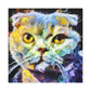 Scottish Fold Impasto - Canvas