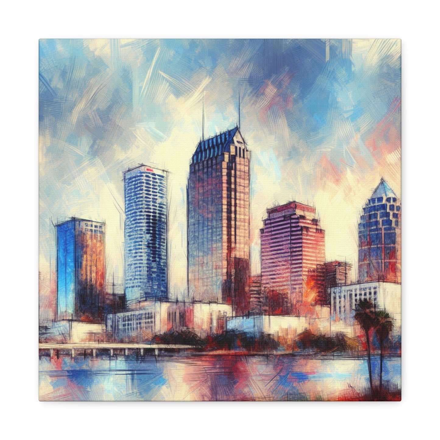 "Vibrant Urban Sunshine" - Canvas