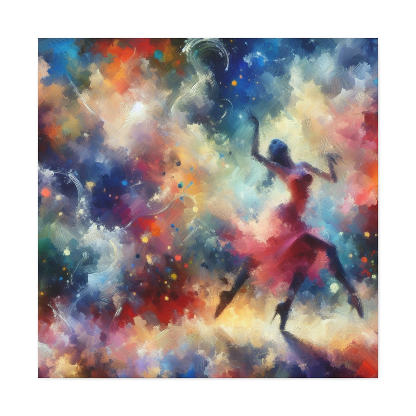 Rhythmic Twirls of Grace - Canvas