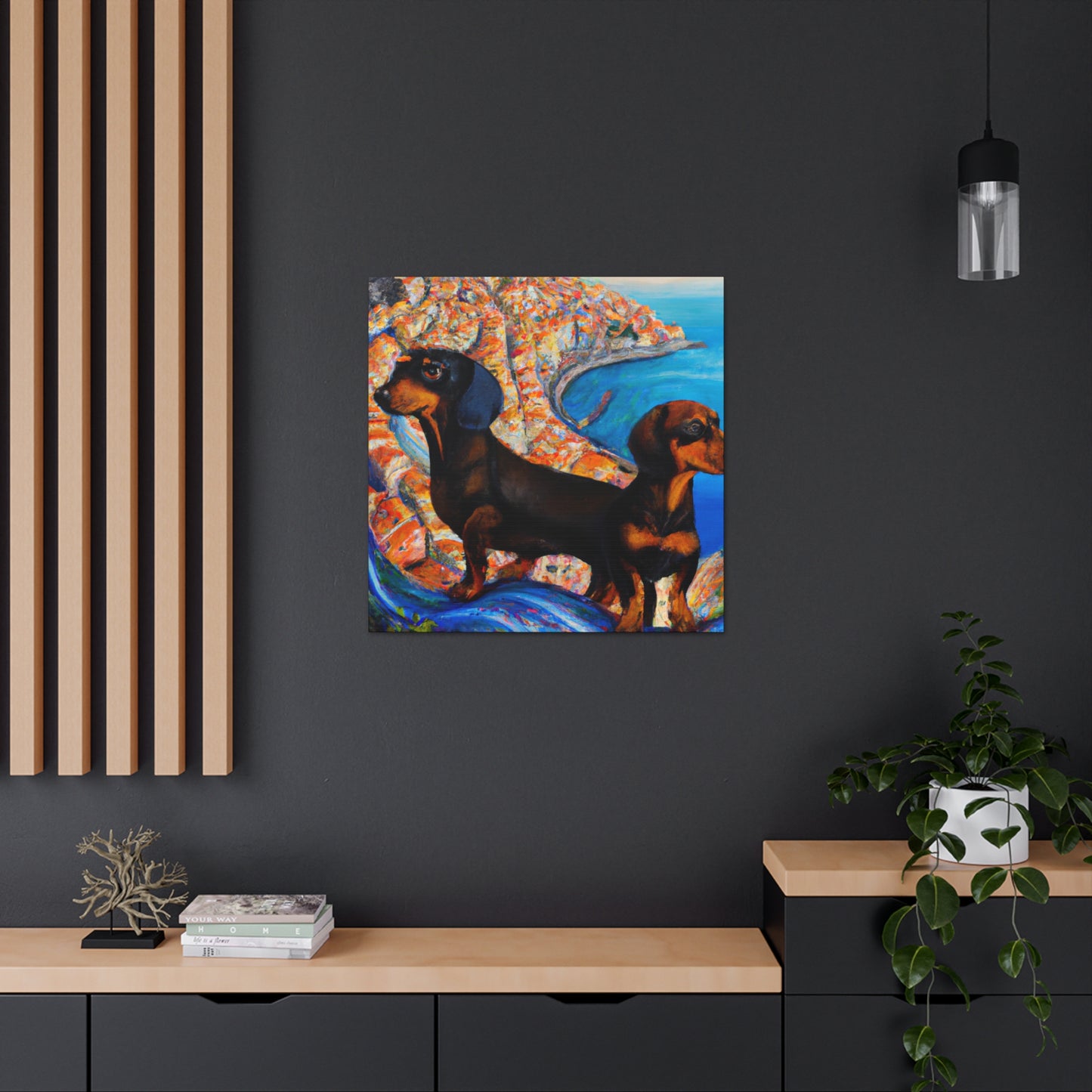 Dachshunds in Artwork - Canvas