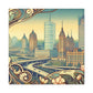 "Cityscape Symphony: Milwaukee" - Canvas