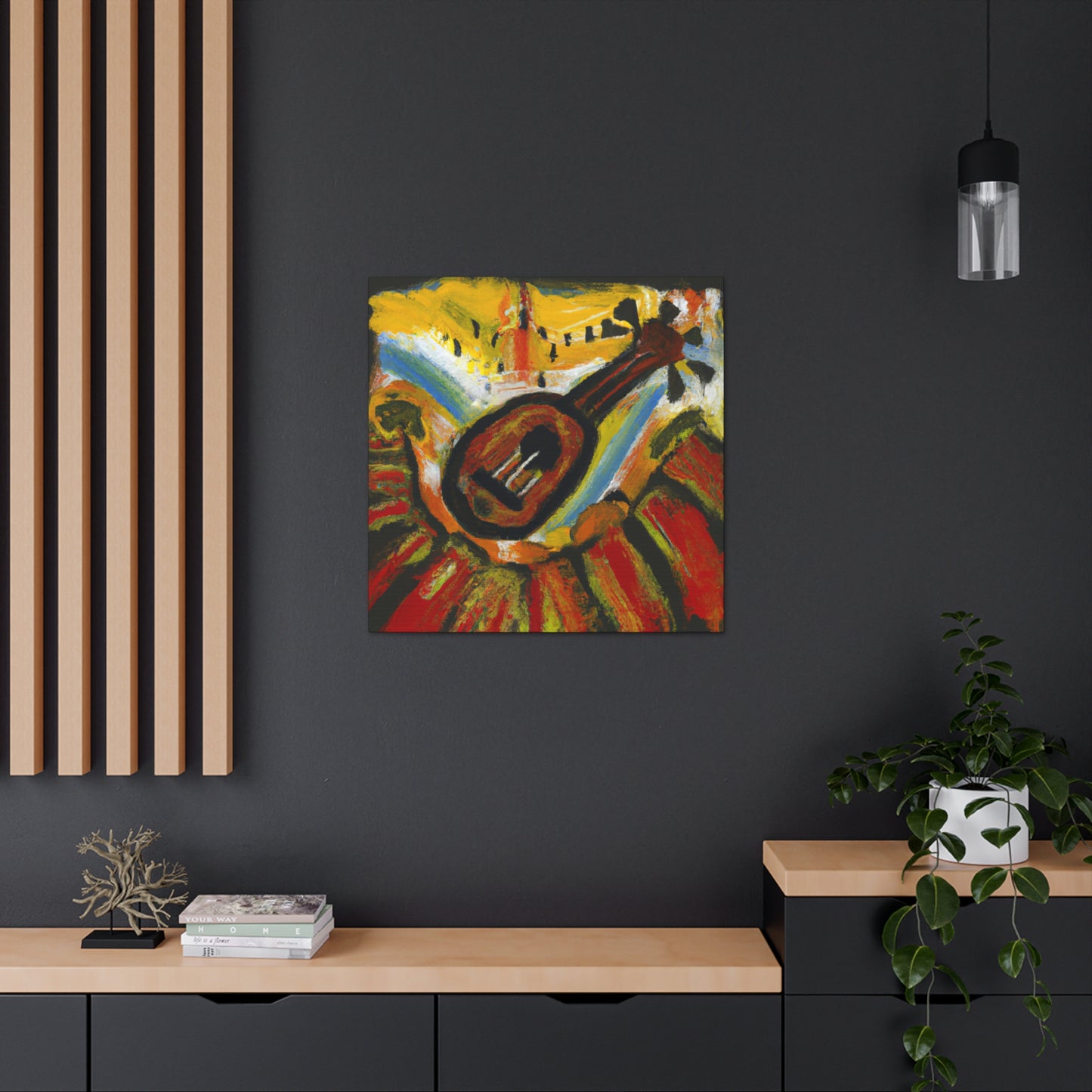 Ukelele Splendour Ablaze - Canvas