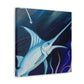 "Swimming Swordfish Splendor" - Canvas