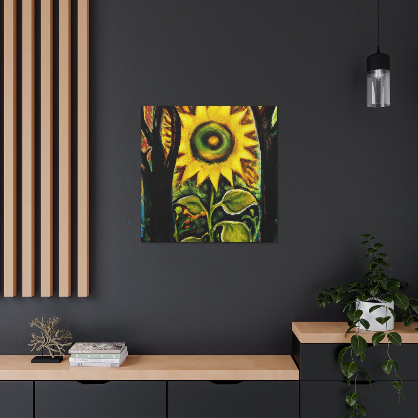 "Radiant Sparkling Sunflower." - Canvas