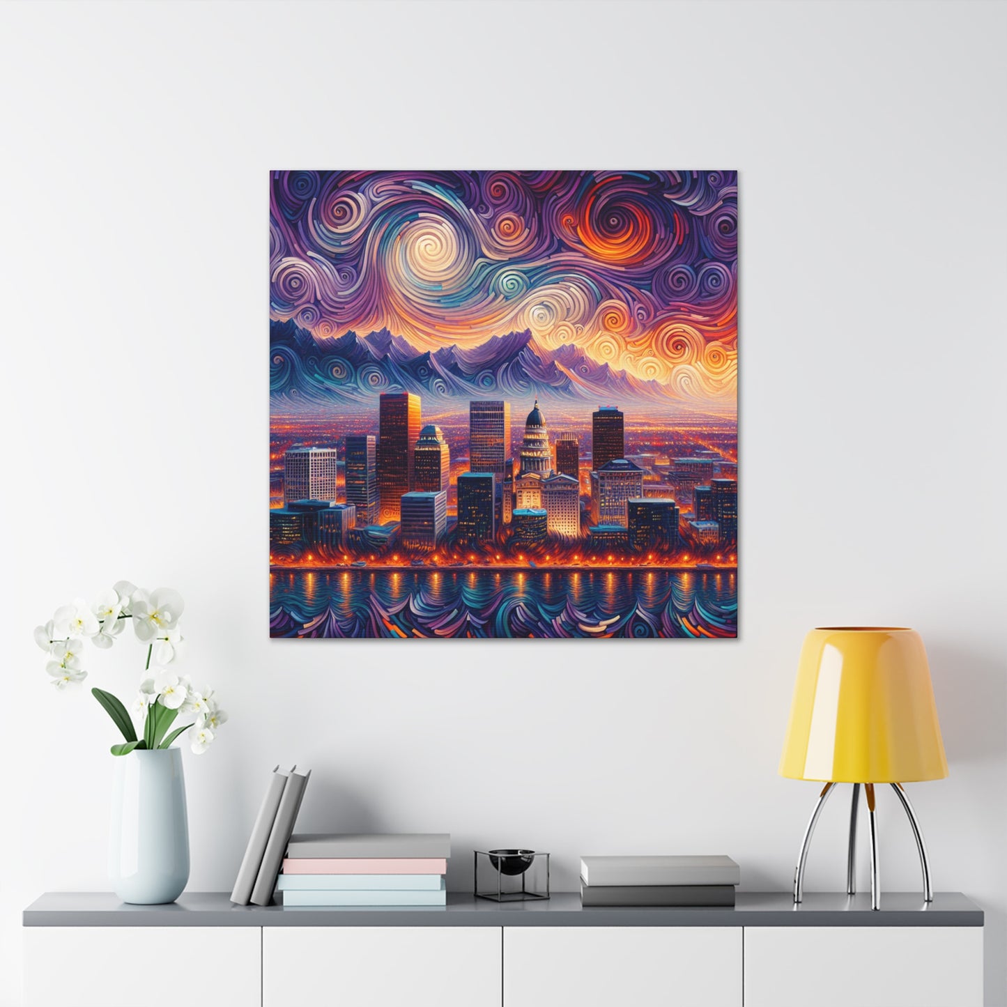 "Enchanting Skies of Salt" - Canvas