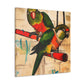 "Conures in Colorful Splendor" - Canvas