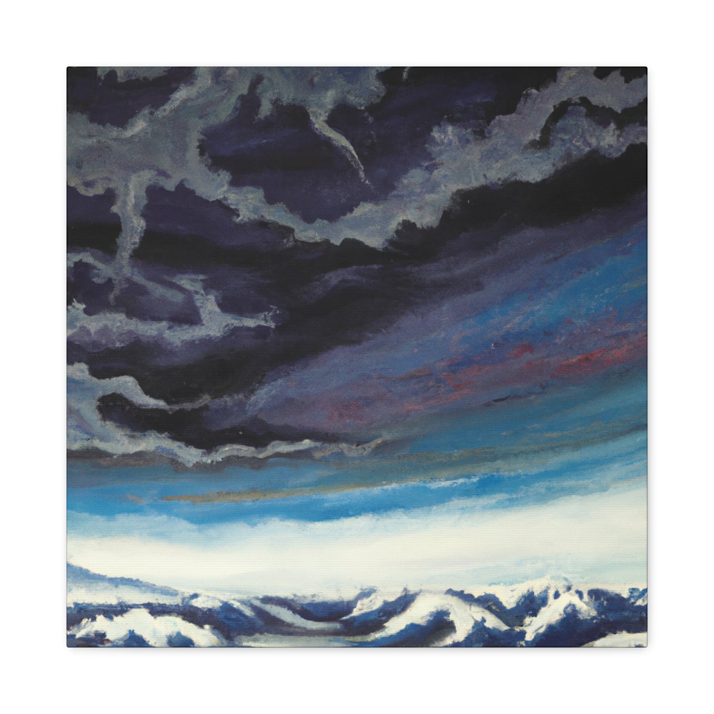 Snowy Mountain Majesty - Canvas