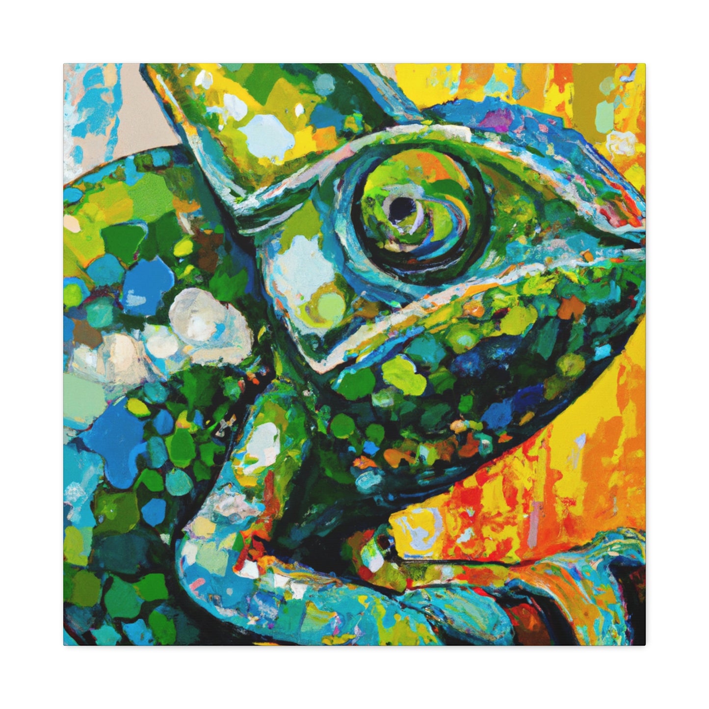 Veiled Chameleon Dreaming - Canvas