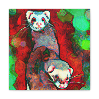 Ferret's Colorful Whimsy - Canvas