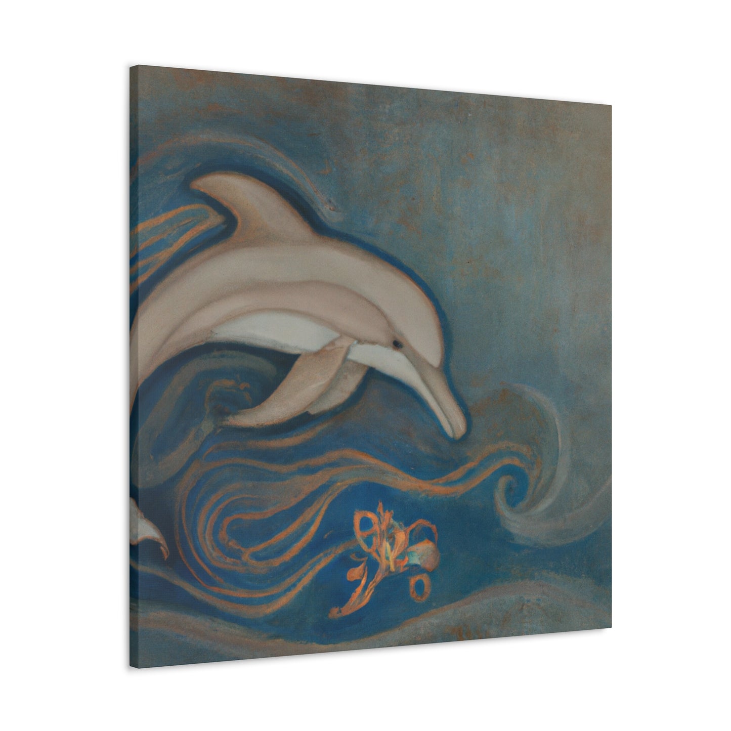 "Dolphins at Sunrise" - Canvas