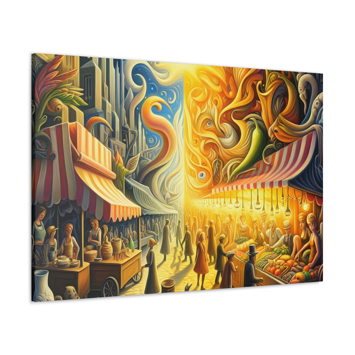 Moonlit Bazaar Dreams - Canvas