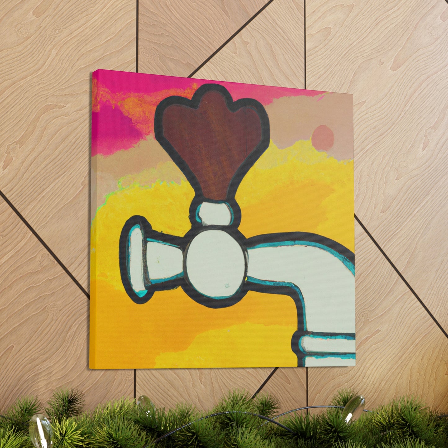 Bar's Fauvist Tap. - Canvas