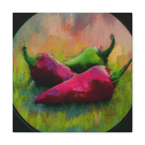 "Pepper Harvest Scene". - Canvas