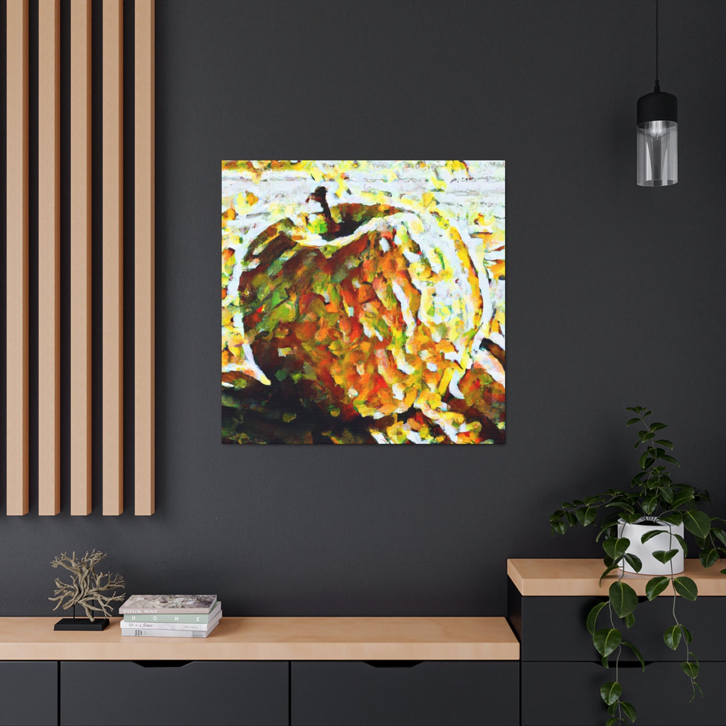 "Apple in Post-Impressionism" - Canvas