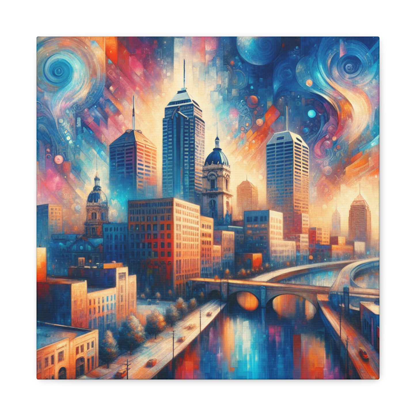 "Urban Impression: Monumental Serenity" - Canvas