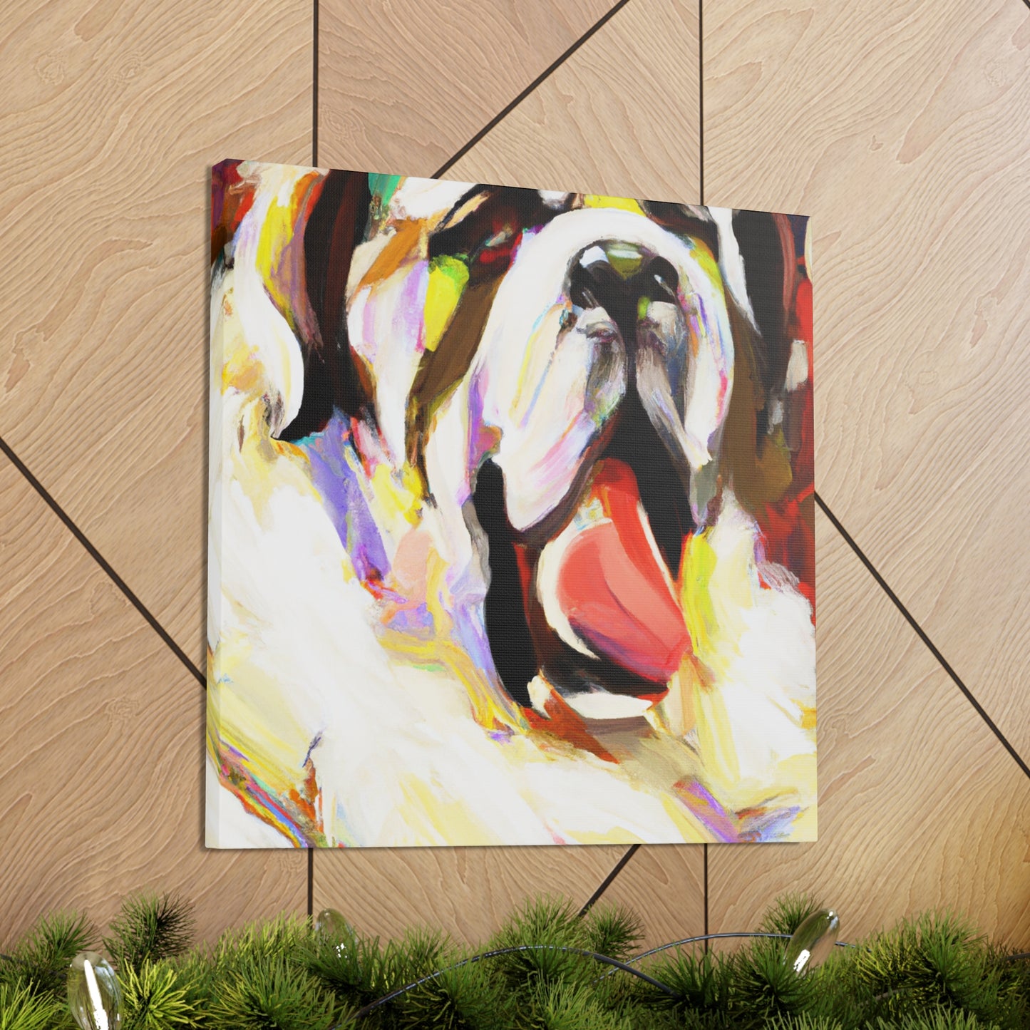 Saint Bernard Impressionism - Canvas