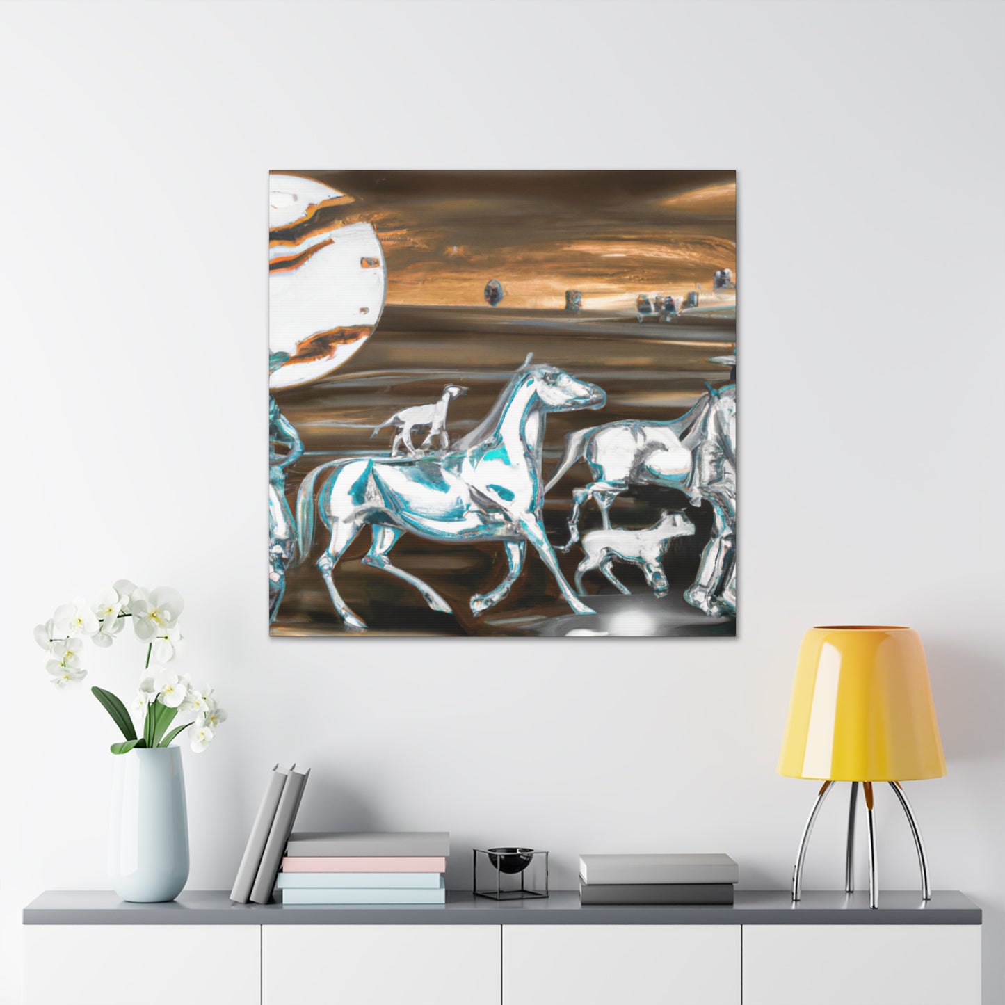 Cowboy Herd Dreamscape - Canvas