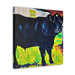 "Herding Black Angus Cattle" - Canvas