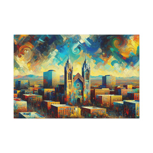 Desert Dreamscape Ablaze - Canvas