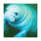 Manatee in Movement - Canvas