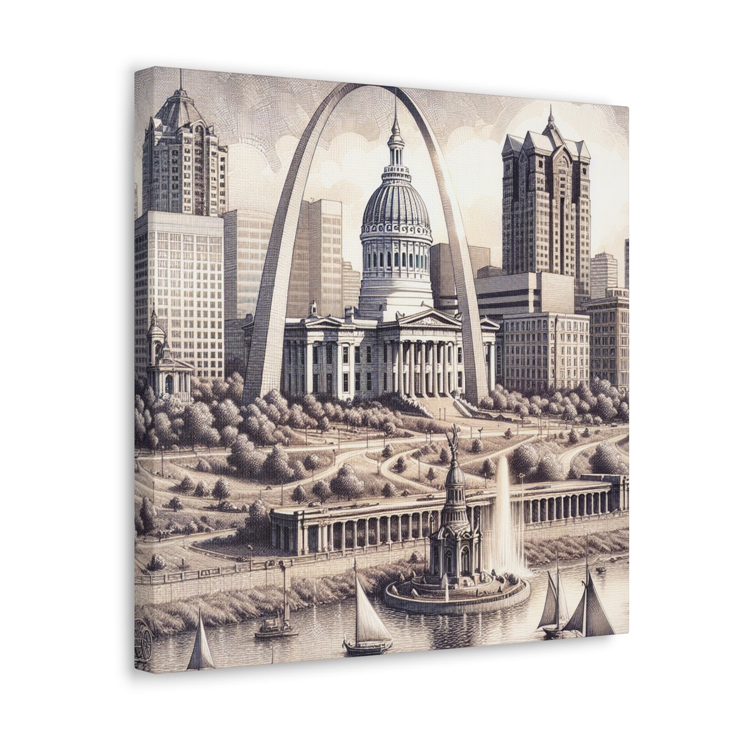 "Serene St. Louis Splendor" - Canvas