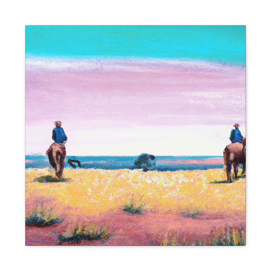 "Horses in Pastures Dreaming" - Canvas