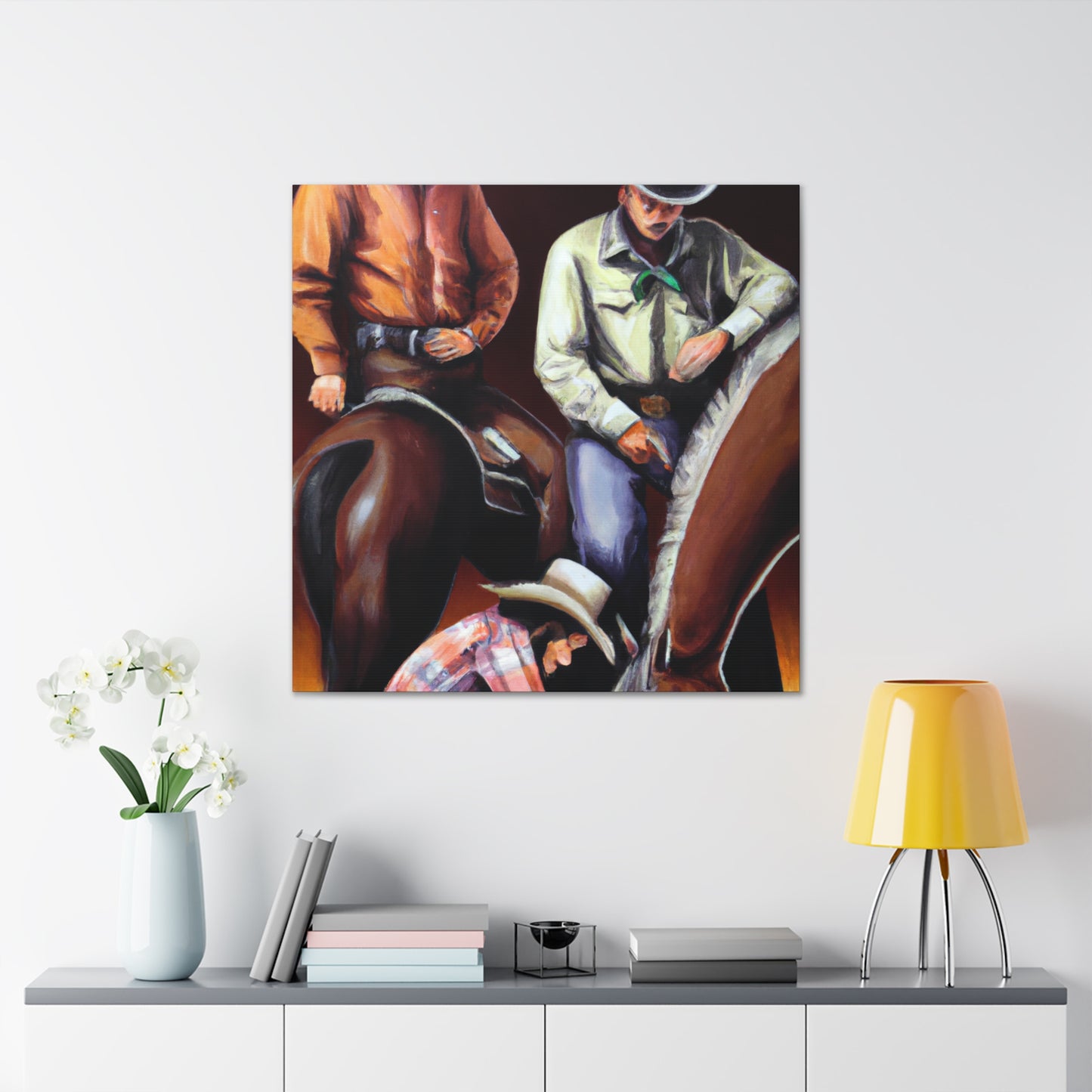 "Rodeo on the Plains" - Canvas