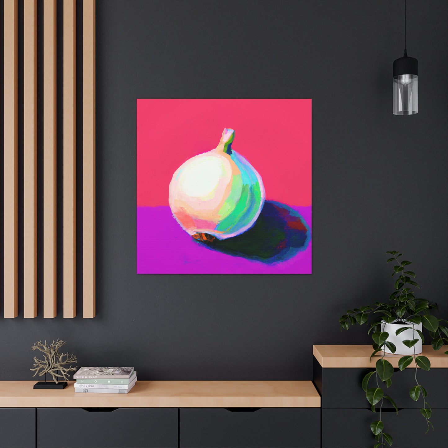 Onion Minimalism Art - Canvas