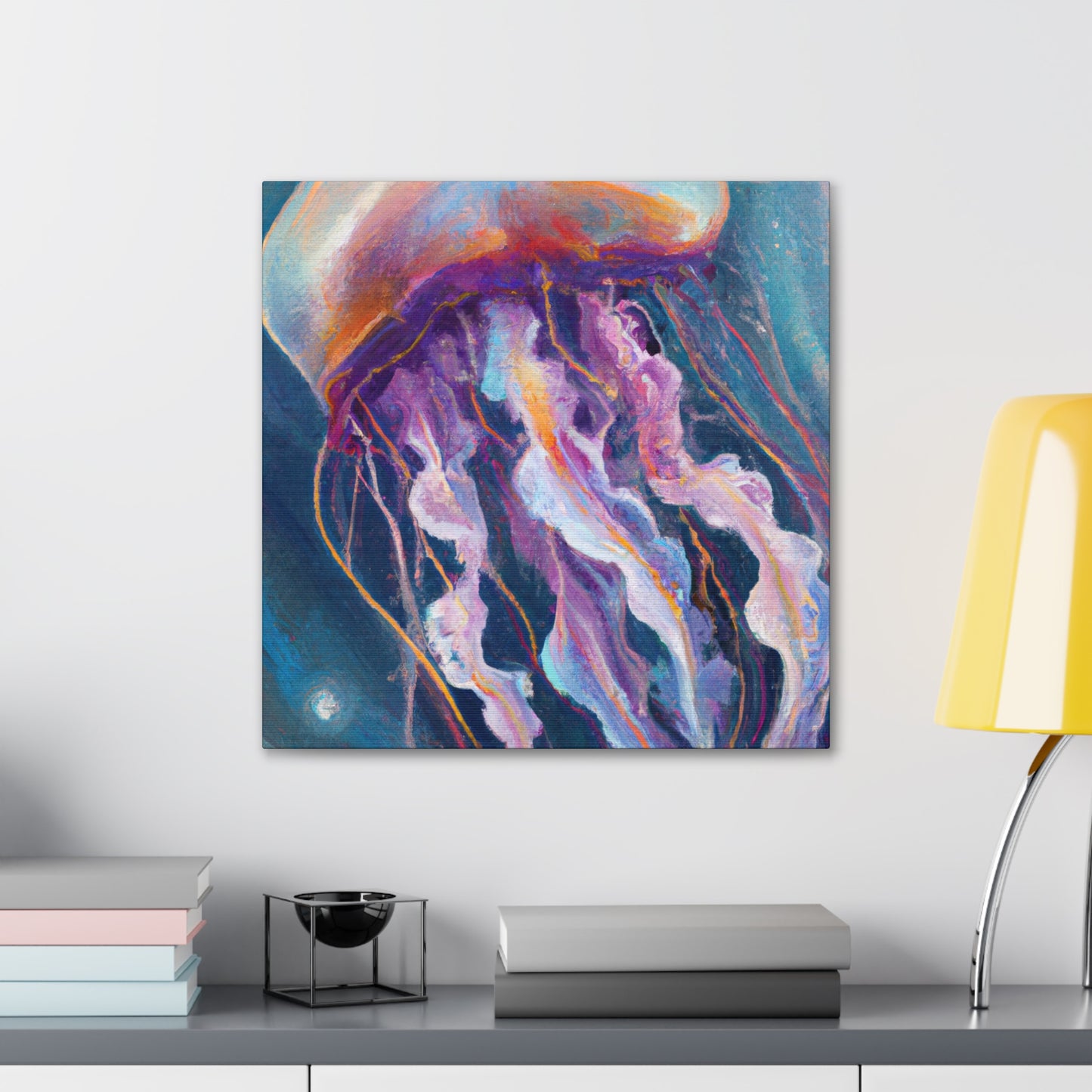 "Jellyfish in Art Deco" - Canvas