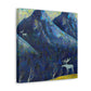 Moose Amidst Impressionism - Canvas